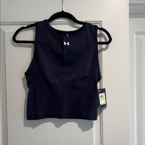 Under Armour Navy Athletic Crop Tank